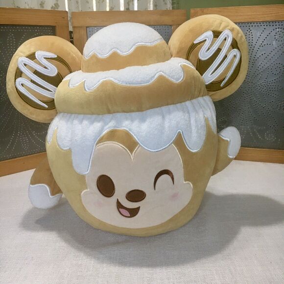 Disney Store Munchlings Cinnamon Swirl Bun Plush Large 15" Fall Food Teddy Bear - Picture 1 of 10